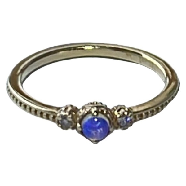 ノジェス NOJESS リング 4 号 K10×ブルー 美品 アクセサリー(指)拍卖