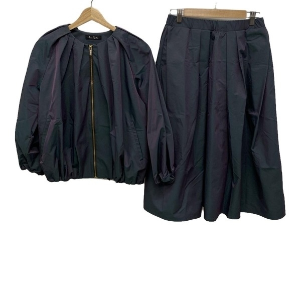 アンコキーヌ Anne Coquine スカートセットアップ - ブルーグリーン×ピンク レディース ウエストゴム レディーススーツ拍卖