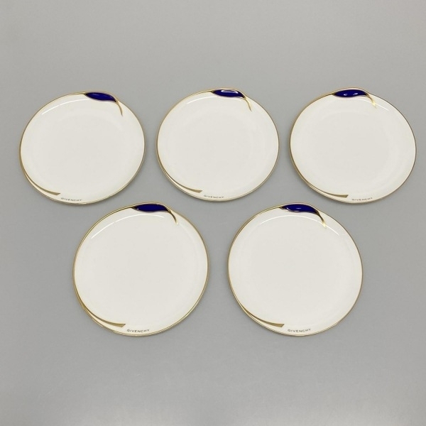 ジバンシー GIVENCHY - 白×ゴールド×パープル プレート×5点 新品同様 食器拍卖