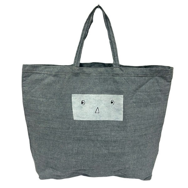 ミナペルホネン mina perhonen (mina) トートバッグ - ネイビー×白 美品 バッグ拍卖