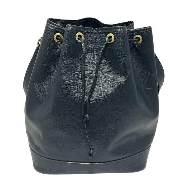 エトロ ETRO ショルダーバッグ - レザー ネイビー 巾着型 バッグ拍卖