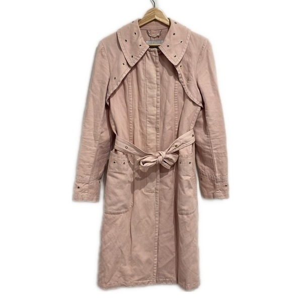マックス&コー MAX&CO. サイズ42 M - ライトピンク レディース 長袖/スタッズ/パンチング/春/秋 コート拍卖