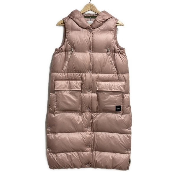 エーグル AIGLE サイズ36 S - ライトピンク レディース ノースリーブ/ロング丈/中綿/冬 美品 コート拍卖