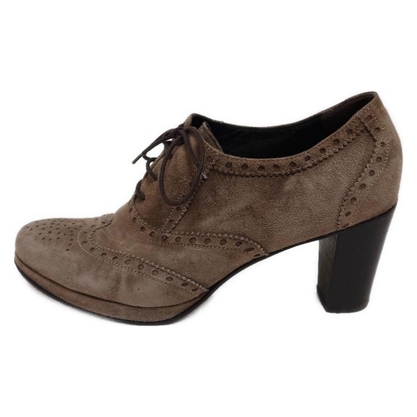 バーニーズ BARNEYSNEWYORK ブーティ 36 1/2 - グレーベージュ レディース ウィングチップ 靴拍卖