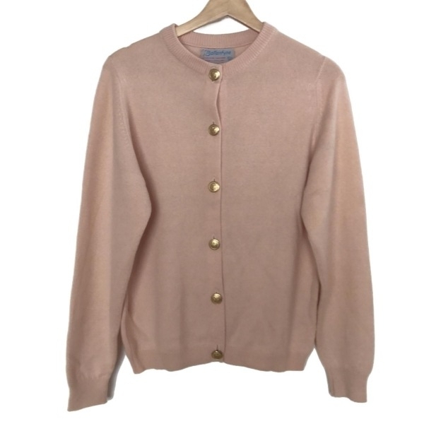 バランタイン Ballantyne カーディガン サイズ38 M - ライトピンク レディース 長袖/カシミヤ トップス拍卖