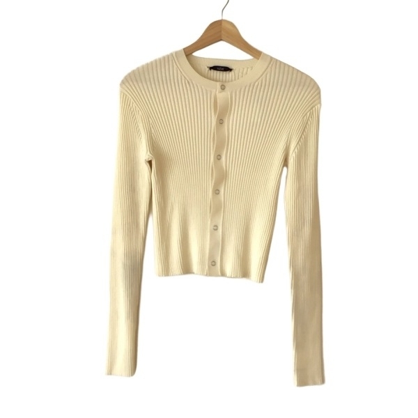 イレーヴ YLEVE カーディガン サイズ1 S - アイボリー レディース 長袖 トップス拍卖