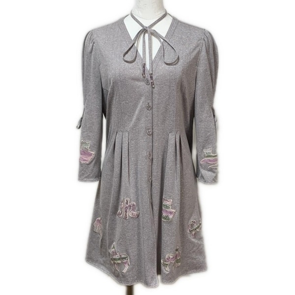 イタリヤ 伊太利屋/GKITALIYA カーディガン サイズ11 M - ライトパープル×ライトグレー×マルチ レディース トップス拍卖