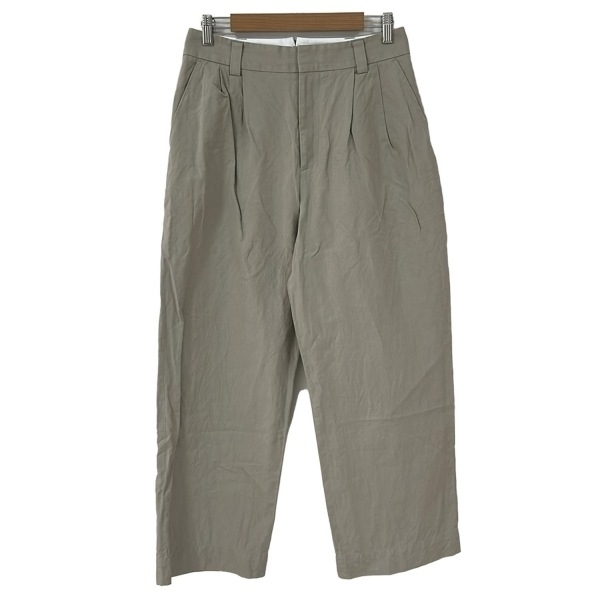 マーガレットハウエル MargaretHowell パンツ サイズ3 L - コットン、リネン グレーベージュ レディース フルレングス/麻混 ボトムス拍卖