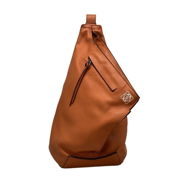 ロエベ LOEWE ワンショルダーバッグ/ボディバッグ 307.10.L72 アントンバックパック レザー オレンジ バッグ拍卖