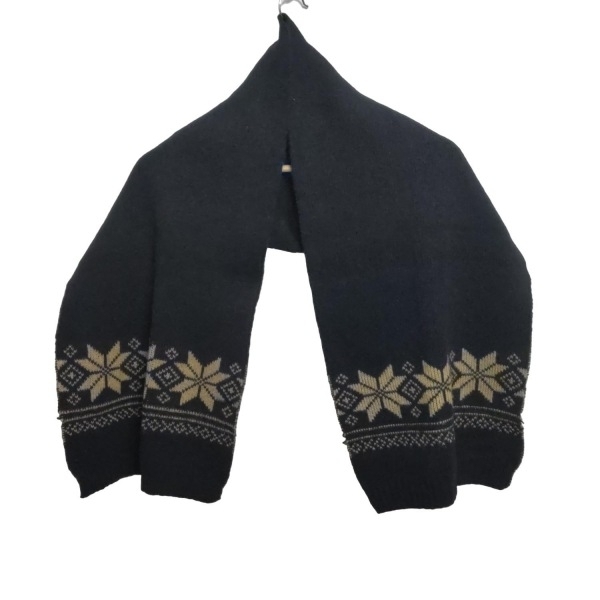 ポロラルフローレン POLObyRalphLauren - ウール ネイビー×白 マフラー拍卖