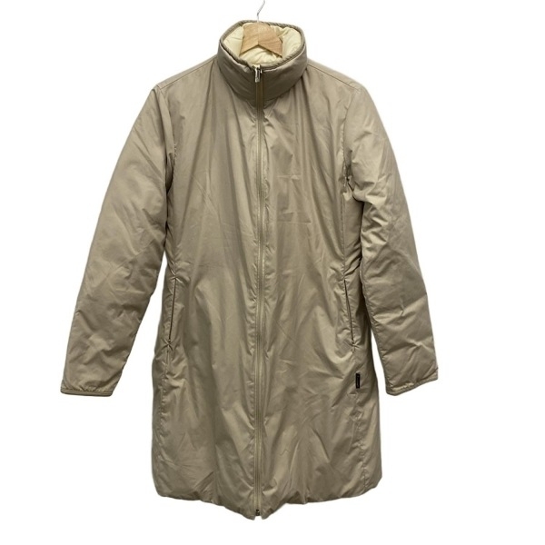 モンクレール MONCLER ダウンコート サイズ1 S NIL REVERSIBLE ベージュ レディース 長袖/ジップアップ/リバーシブル/冬 コート拍卖