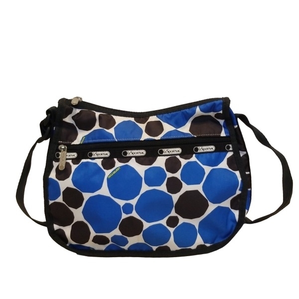 レスポートサック LESPORTSAC ショルダーバッグ - ブルー×白×黒 斜めがけ 美品 バッグ拍卖