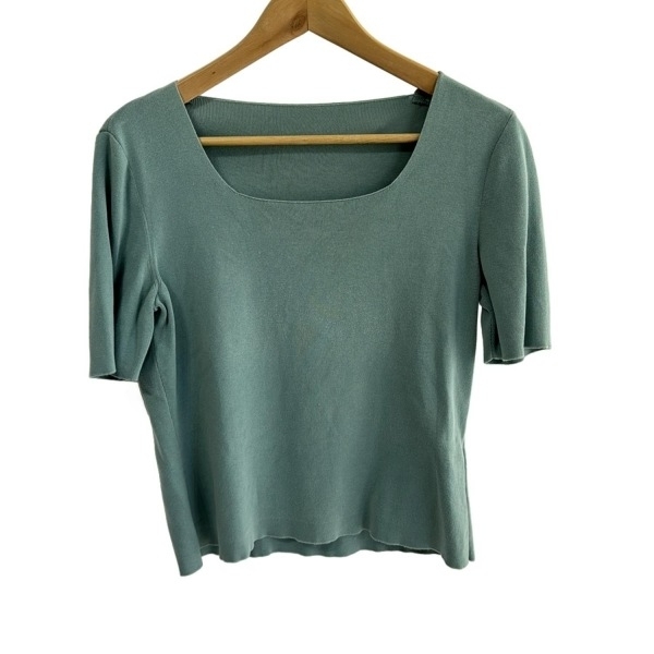 ジュンアシダ JUN ASHIDA 半袖カットソー サイズL - ブルーグリーン レディース トップス拍卖