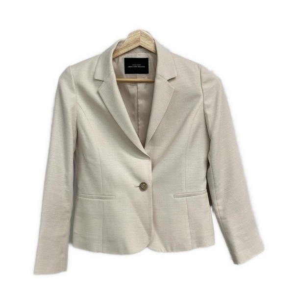 ユナイテッドアローズ グリーンレーベル United Arrows GREEN LABEL RELAXING サイズ38 M - アイボリー レディース 長袖/春/秋 ジャケット拍卖
