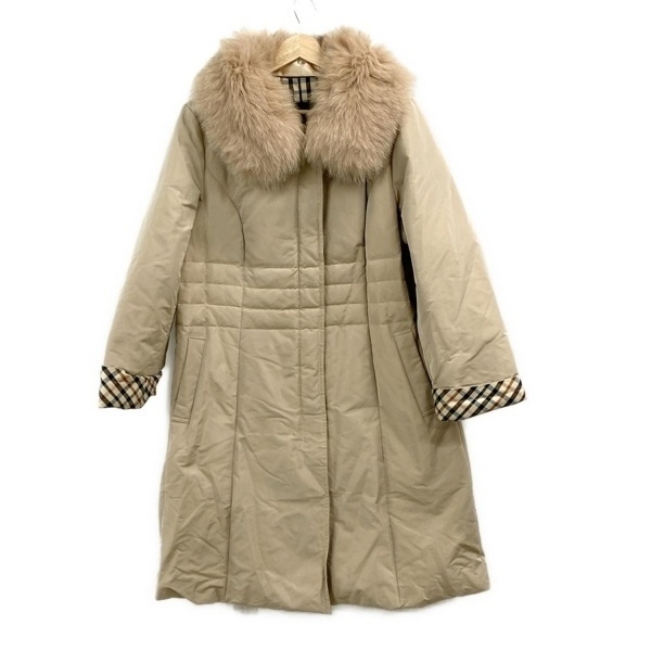 ダックス DAKS ダウンコート サイズ13ABR - ベージュ レディース 長袖/フォックス/冬 コート拍卖