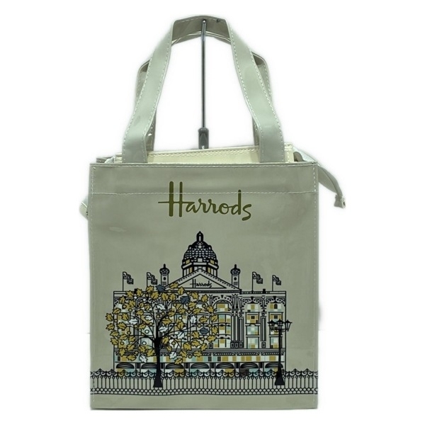 ハロッズ HARRODS ハンドバッグ - アイボリー×黒×マルチ 美品 バッグ拍卖