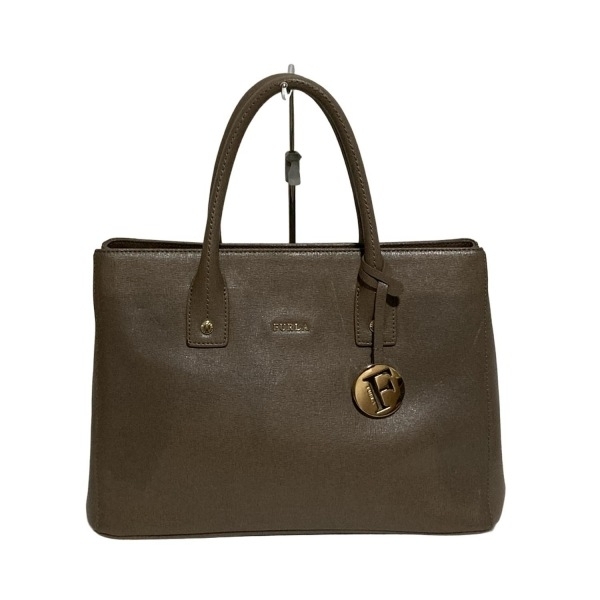 フルラ FURLA ハンドバッグ - レザー グレーベージュ バッグ拍卖