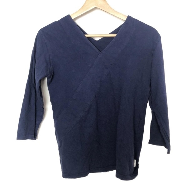 ソウソウ SOU・SOU 七分袖カットソー サイズS - ダークネイビー レディース Vネック トップス拍卖
