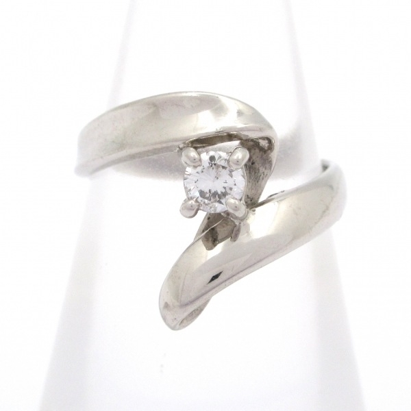 ノーブランド Unbranded リング 7.5 号 Pt900×ダイヤモンド 総重量:4.0g/0.15刻印 アクセサリー(指)拍卖