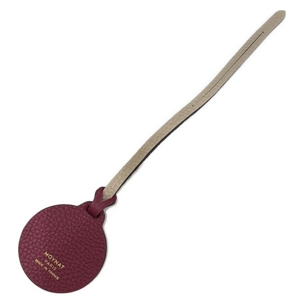 モワナ MOYNAT キーホルダー(チャーム) - レザー ボルドー×ベージュ キーホルダー拍卖