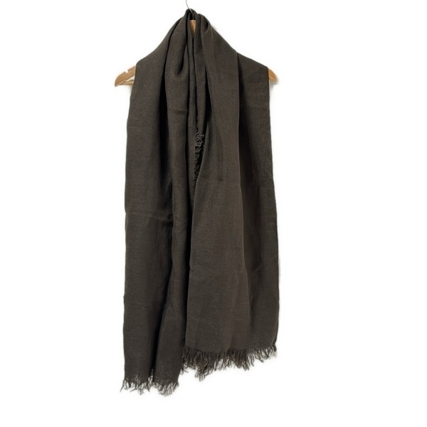 アソース メレ ASAUCE MELER ストール(ショール) - リネン ダークグレー 美品 マフラー拍卖