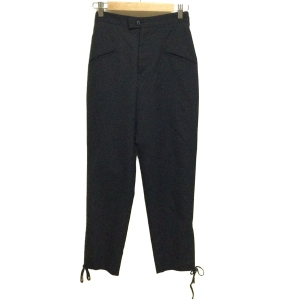 ワイズ Y's パンツ サイズ1 S - ダークグレー レディース フルレングス/ストライプ/リボン ボトムス拍卖