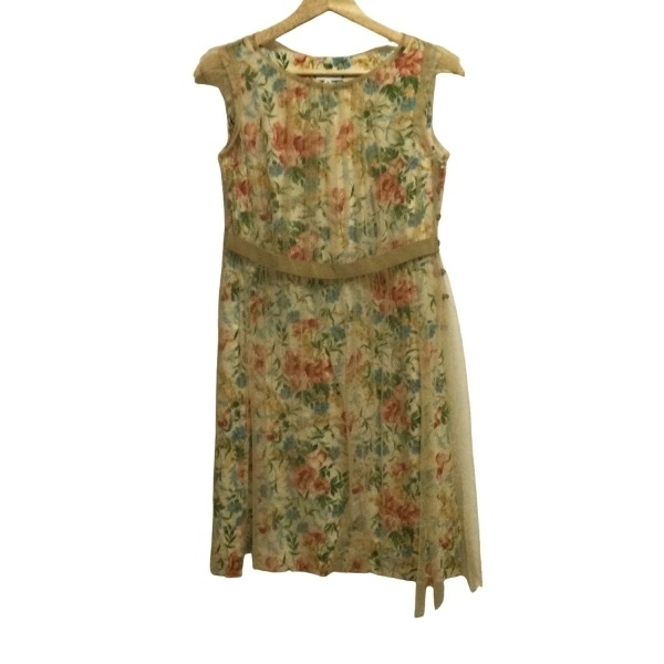 マッキントッシュフィロソフィー MACKINTOSH PHILOSOPHY サイズ36 M - ベージュ×ピンク×マルチ レディース ワンピース拍卖