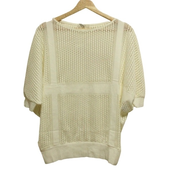 エポカ EPOCA 半袖カットソー サイズ40 M - アイボリー レディース メッシュ 新品同様 トップス拍卖