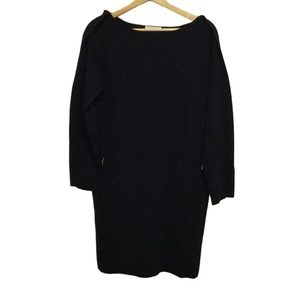 エポカ EPOCA サイズ40 M - 黒 レディース 長袖/ひざ丈 ワンピース拍卖