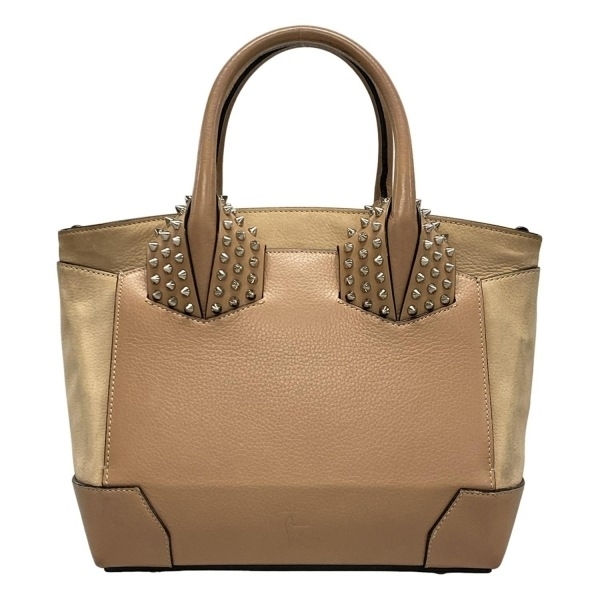 クリスチャンルブタン CHRISTIAN LOUBOUTIN ハンドバッグ エロイーズ スモール レザー ピンクベージュ スタッズ バッグ拍卖