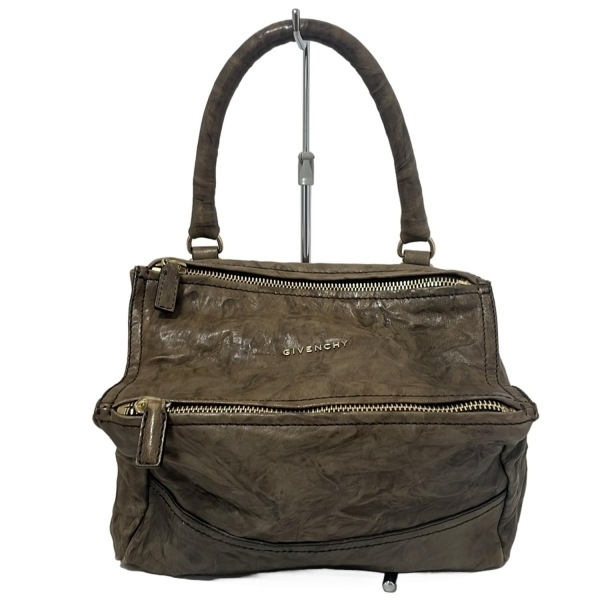 ジバンシー GIVENCHY ハンドバッグ パンドラスモール レザー ブラウン バッグ拍卖