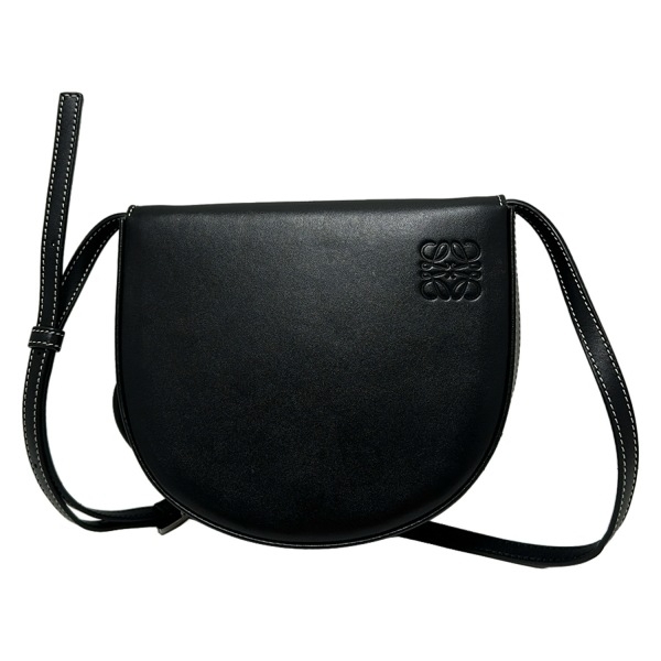ロエベ LOEWE ショルダーバッグ ヒールバッグ レザー 黒 バッグ拍卖