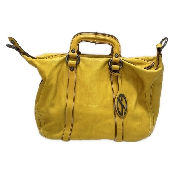フランチェスコ・ビアジア FRANCESCO BIASIA ハンドバッグ - レザー ダークイエロー バッグ拍卖