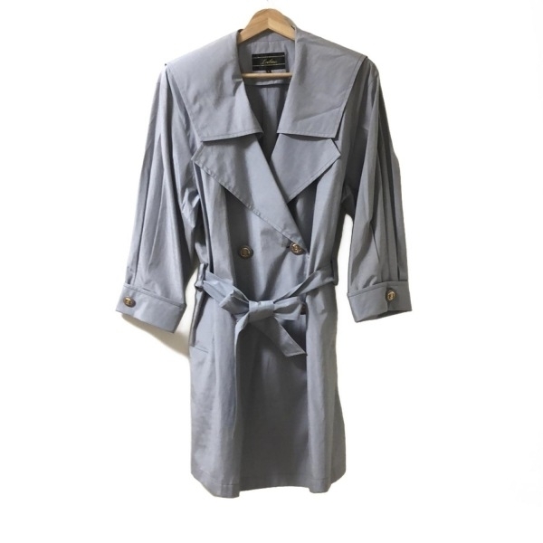 レリアン Leilian サイズ9 M - ライトブルー レディース 長袖/肩パッド/春/秋 コート拍卖