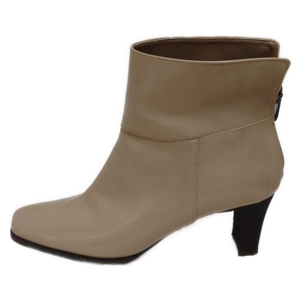 ギンザカネマツ GINZA Kanematsu ショートブーツ 22 1/2 - レザー ベージュ レディース 靴拍卖