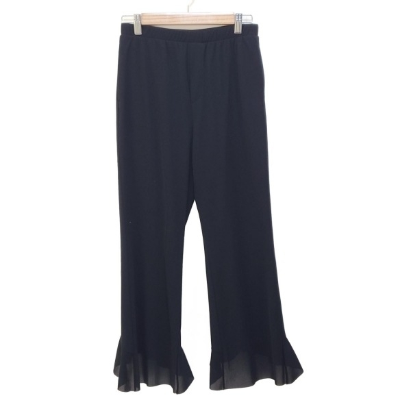 ヴィヴィアンタム VIVIENNE TAM パンツ サイズ40 M - 黒 レディース フルレングス/フリル/ウエストゴム 美品 ボトムス拍卖