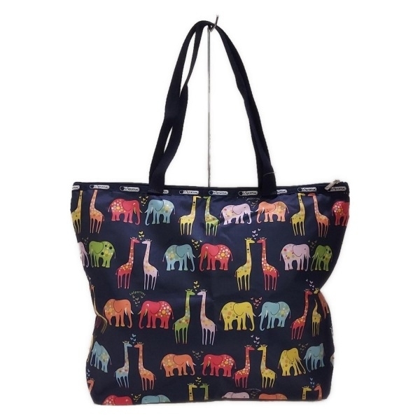 レスポートサック LESPORTSAC ショルダーバッグ - ダークネイビー×イエロー×マルチ 美品 バッグ拍卖