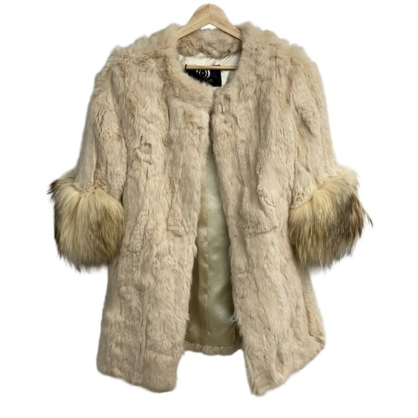 ココンジャパン cocon japan サイズL - ベージュ レディース 毛皮/長袖/秋/冬 美品 コート拍卖