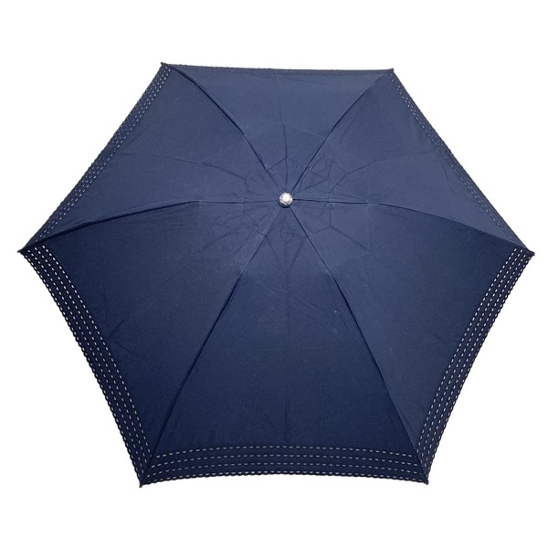 アンテプリマ ANTEPRIMA 日傘 - コットン ダークネイビー 折りたたみ日傘 傘拍卖