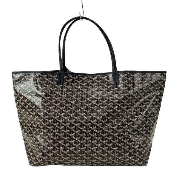 ゴヤール GOYARD トートバッグ AAS020176 サンルイGM レザー 黒×ブラウン×白 バッグ拍卖