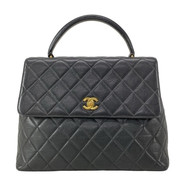 シャネル CHANEL ハンドバッグ A12397 台形バッグ/マトラッセ 黒 ゴールド金具 シリアル不鮮明 バッグ拍卖