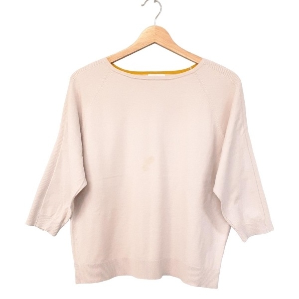 マッキントッシュフィロソフィー MACKINTOSH PHILOSOPHY 七分袖セーター/ニット サイズ38 L - ベージュ レディース クルーネック 美品拍卖