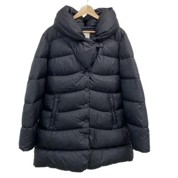 アルマーニコレッツォーニ ARMANICOLLEZIONI ダウンコート サイズ46 L - 黒 レディース 長袖/冬 コート拍卖