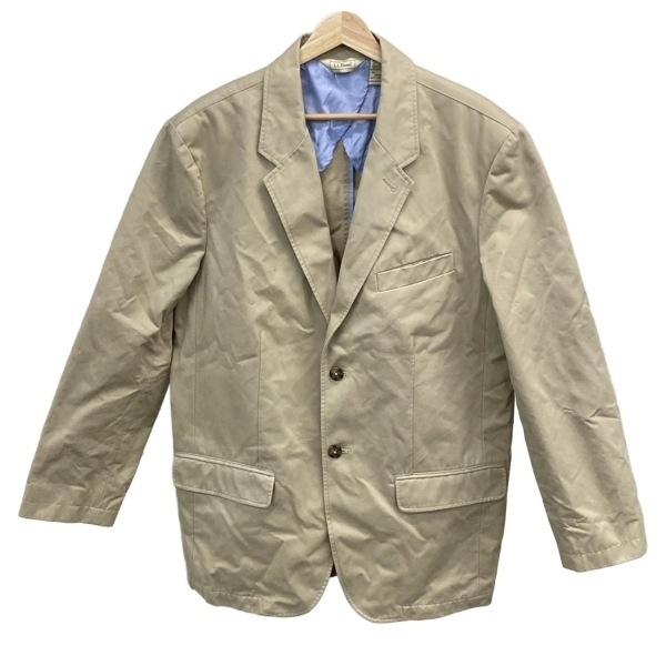 エルエルビーン L.L.Bean サイズ44 L - ベージュ メンズ 長袖/肩パッド/春/秋 美品 ジャケット拍卖