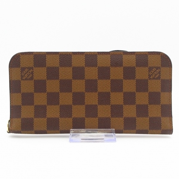 ルイヴィトン LOUIS VUITTON 長財布 N63071 ポルトフォイユ・アンソリット エベヌ CA1069 美品 財布 ダミエ拍卖