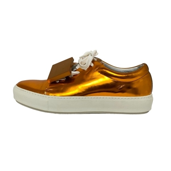 アクネ ストゥディオズ ACNE STUDIOS スニーカー 38 - レザー オレンジ レディース フェイスプレート 靴拍卖