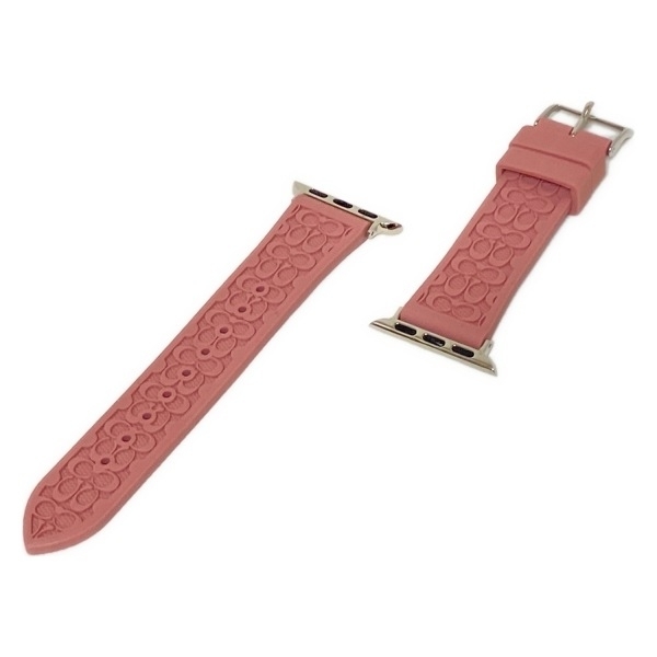 コーチ COACH - ライトピンク 腕時計替えベルト/アップルウォッチ替えベルト/ミニシグネチャー 美品 小物拍卖