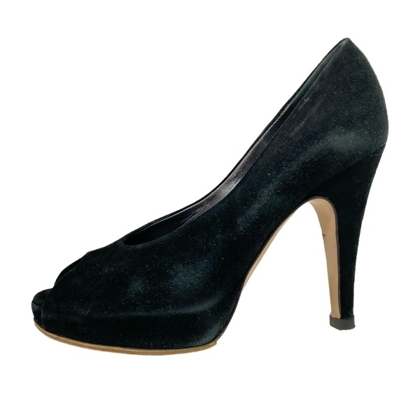 ジャンヴィト・ロッシ Gianvito Rossi パンプス 35 1/2 - 黒 レディース オープントゥ/アウトソール張替済 靴拍卖