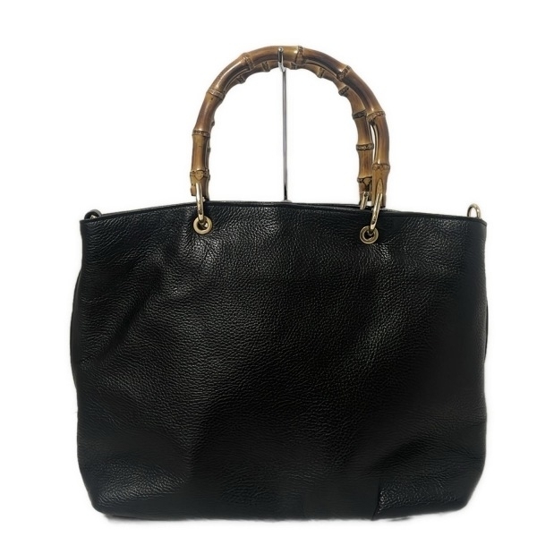 ジャンニノターロ GIANNI NOTARO トートバッグ - レザー 黒×ライトブラウン バッグ拍卖