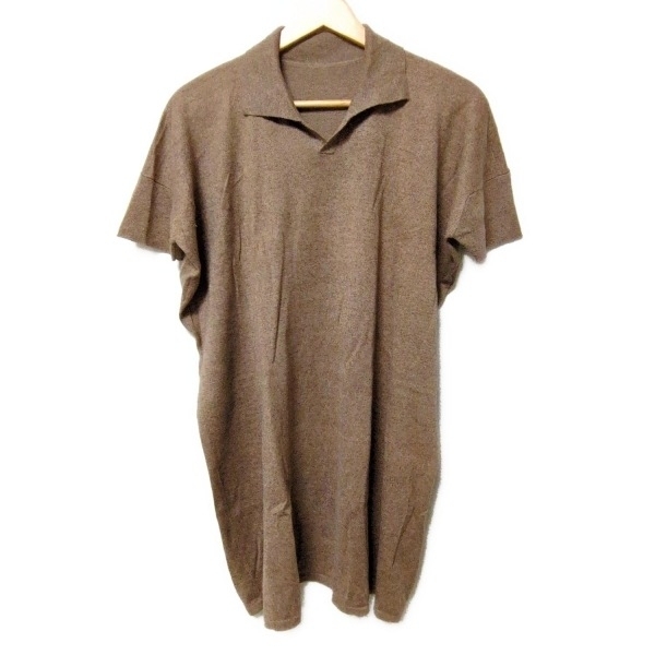 ヨーガンレール JURGEN LEHL チュニック サイズM - ブラウン レディース 半袖/ニット 美品 ワンピース拍卖